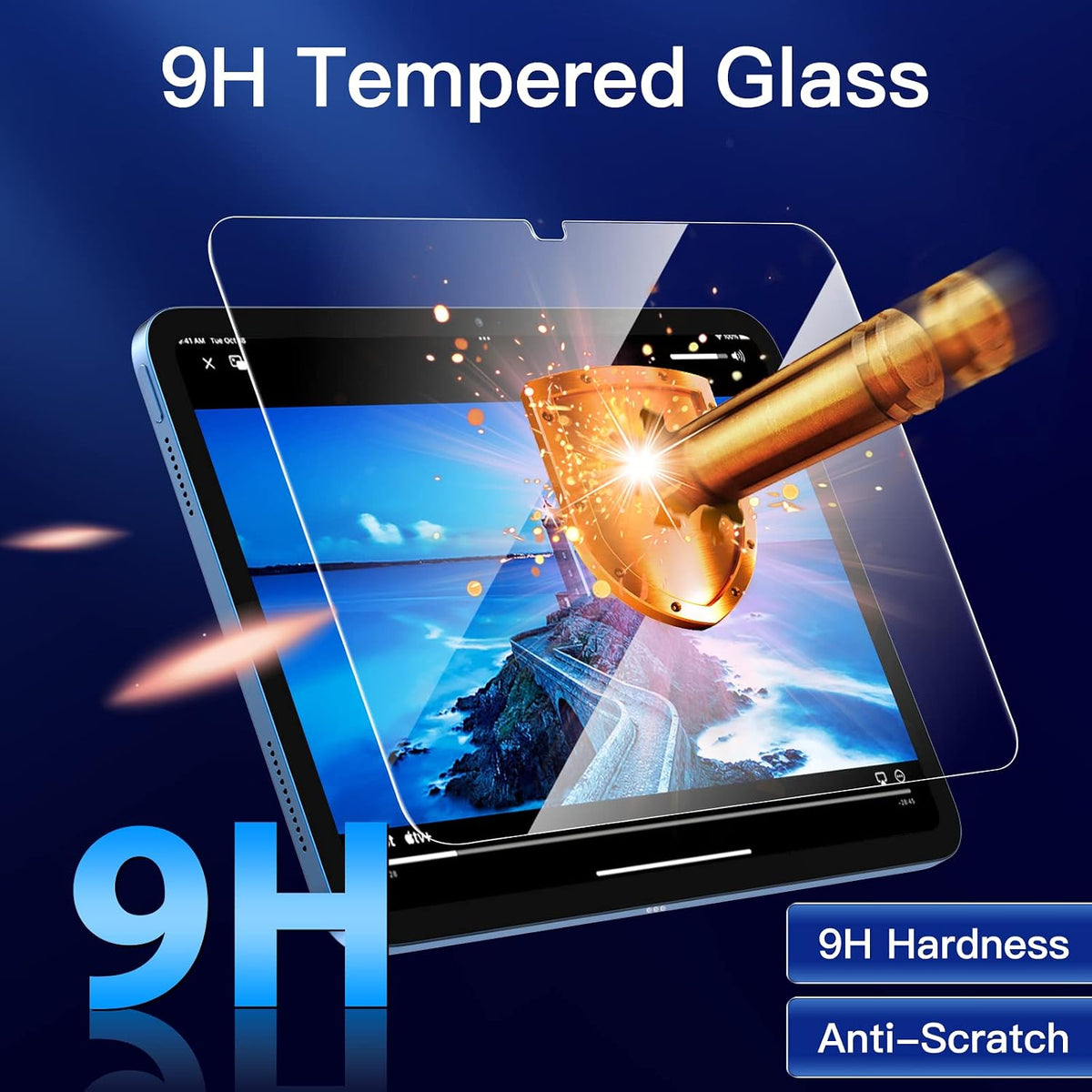 JETech Screen Protector for iPad (A16) 11th/10th Gen, 2-Pack