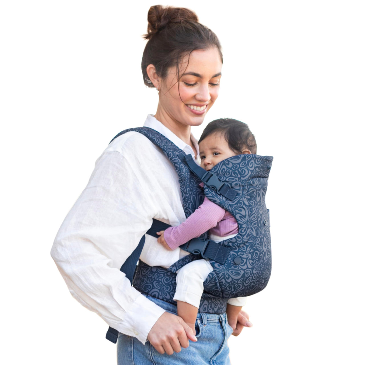 Infantino Flip Advanced 4-in-1 Baby Carrier - Ergonomic, Convertible, Face-in and Face-Out Front and Back Baby Carrier for Newborn to Toddler 3,6-14,5kg, Grey