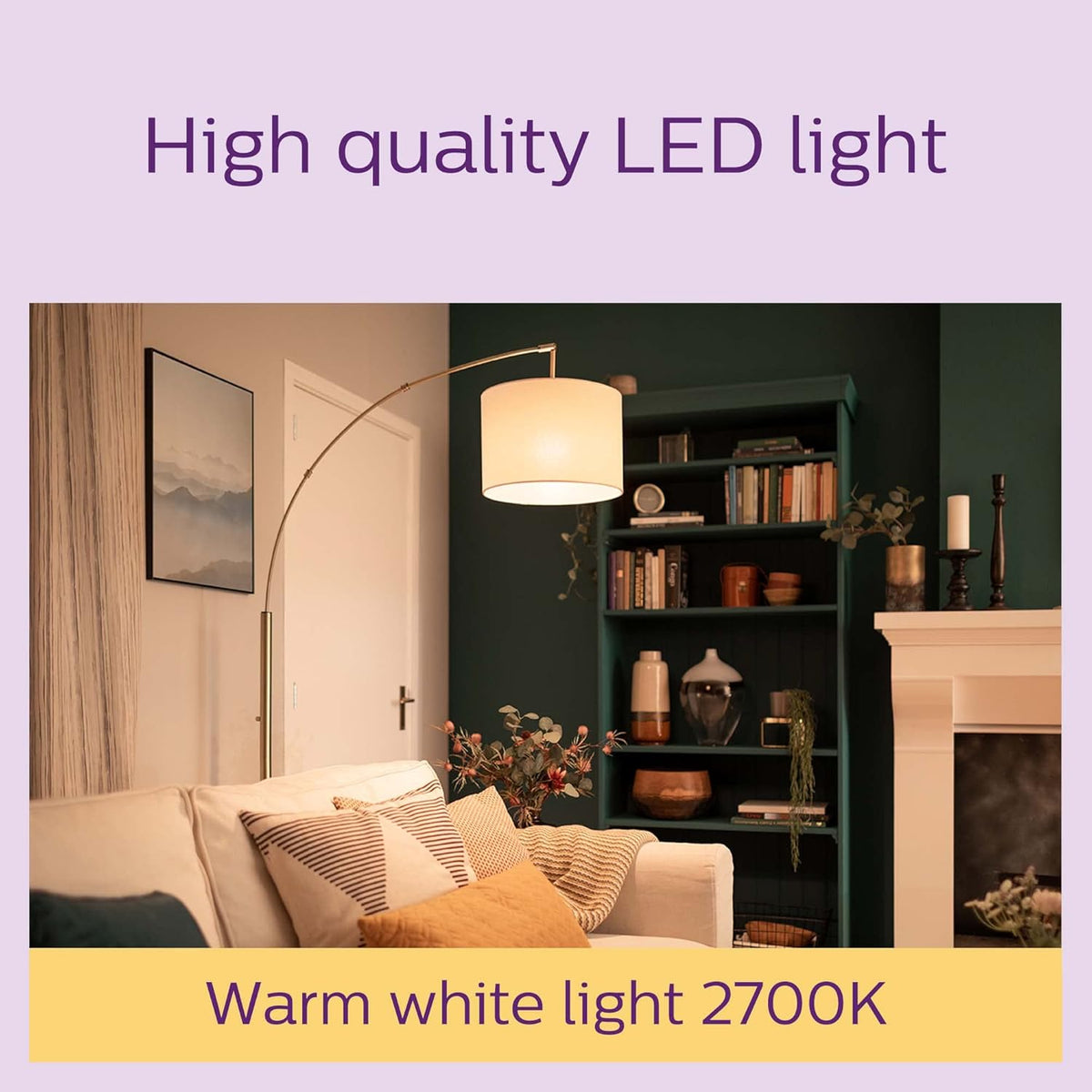 PHILIPS LED Frosted A67 Light Bulb 3 Pack [Warm White 2700K - E27 Edison Screw] 100W, Non Dimmable. for Home Indoor Lighting