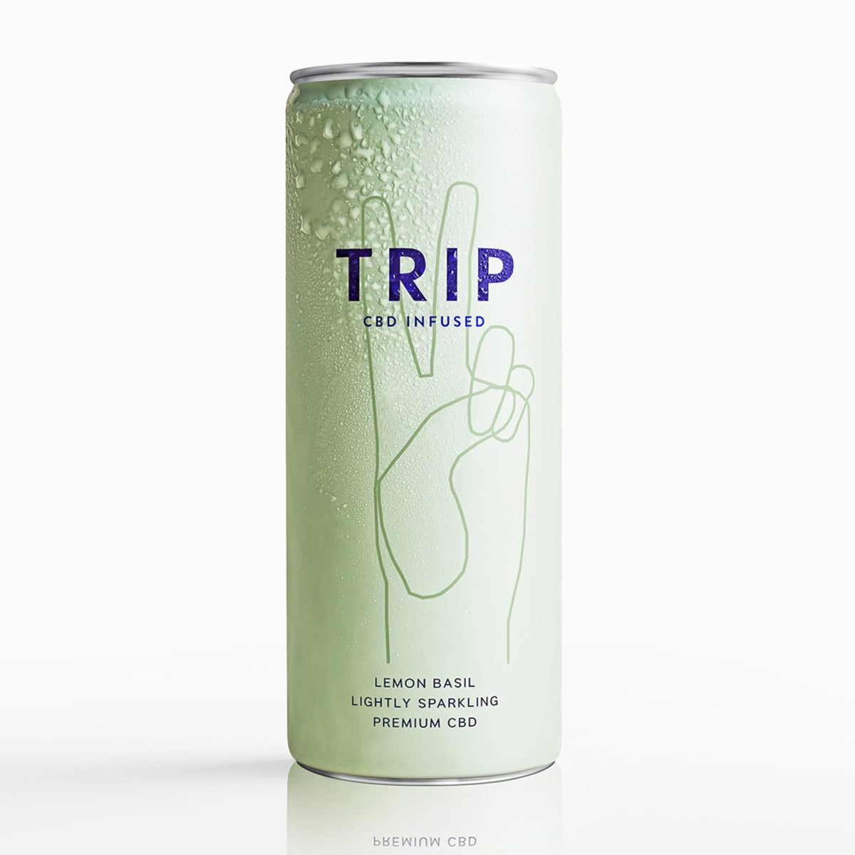 TRIP Sparkling Drink, Low Calorie, Vegan, Peach Ginger, 12 pack