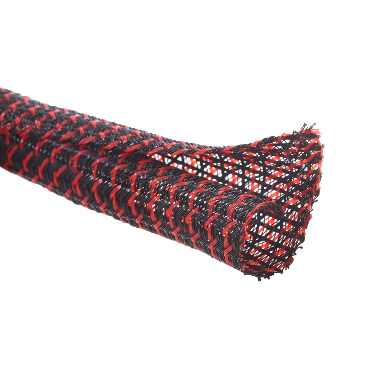 Alex Tech 10ft - 1/2 inch Cord Protector Wire Loom Tubing Cable Sleeve Split Sleeving for USB Power Cord Audio Video Cable – Protect Cat from Chewing Cords - Black