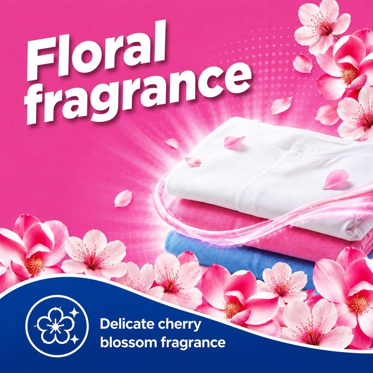 Daz Cherry Blossom Washing Powder 120 Washes, Bio Laundry Detergent