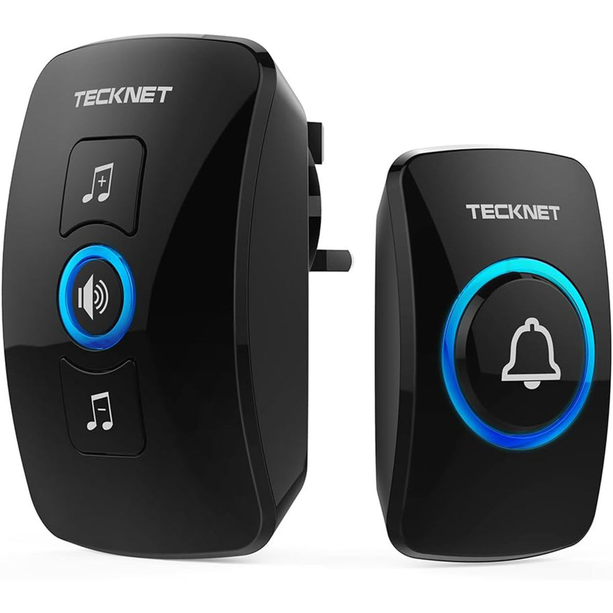 TECKNET Wireless Doorbell, Wall Plug-in Door Bells Wireless Cordless