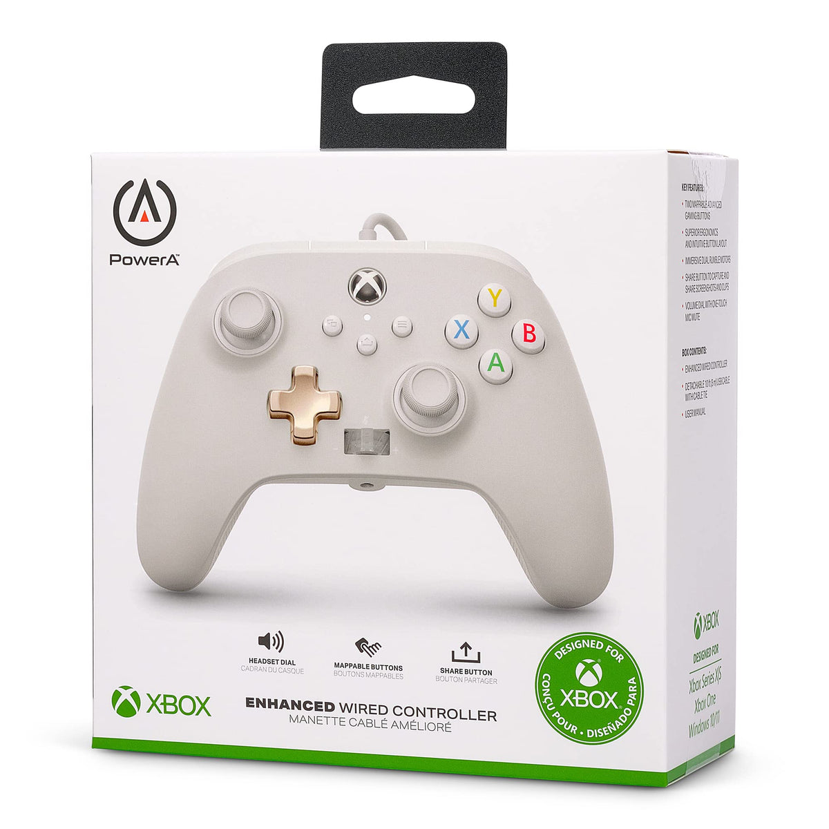 PowerA Enhanced Wired Controller for Xbox Series X|S, Wired Video Game Controller, Gamepad for Xbox X and S, Officially Licenced by Xbox, 2 Years Manufacturer Warranty - Purple Hex