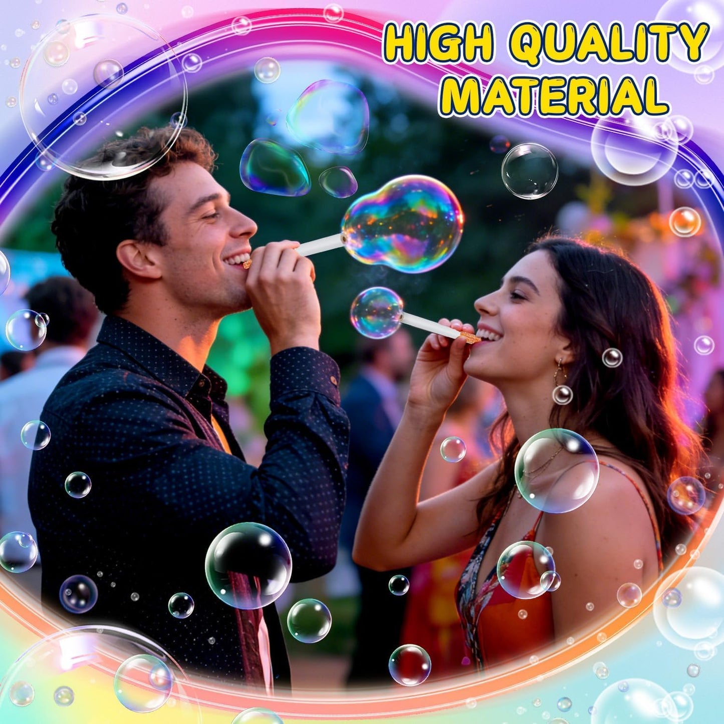 2Pcs Bubble Machine Toys Set, Saxophone Bubble Gun & Pipe Shaped Bubble Blower with Bubble Solution, Kids Outdoor Bubble Toys for Summer Party, Backyard Fun, Birthday Gifts, Reusable Bubble Makers