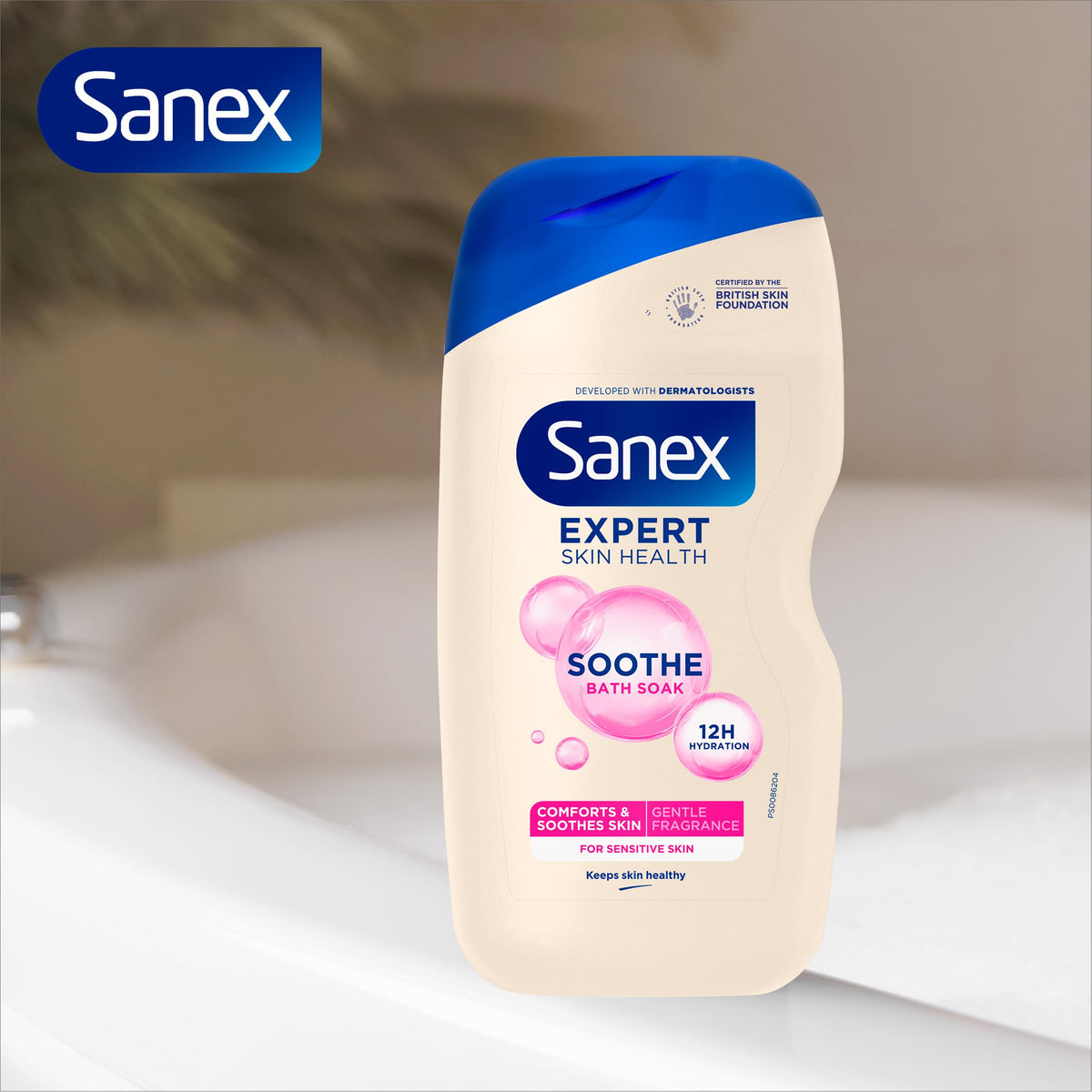 Sanex Body Wash - Expert Skin Health - Hypoallergenic Shower Gel - Dermatologist Tested Gentle for Very Sensitive Skin - Multipack - 6 Pack - 450ml Bottles