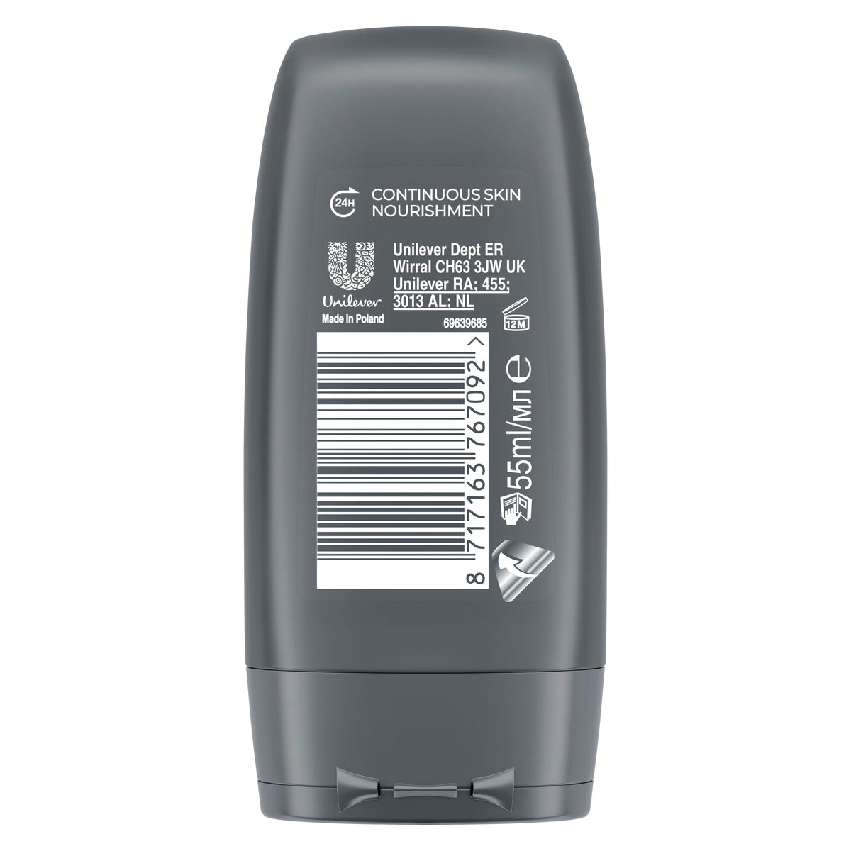 Dove Men+Care Hydrating Clean Comfort Men's 3-in-1 Hair, Face and Body Wash Body Cleanser Shower Gel with 24 hour nourishing MicroMoisture technology for relaxed and re-energised skin 250 ml