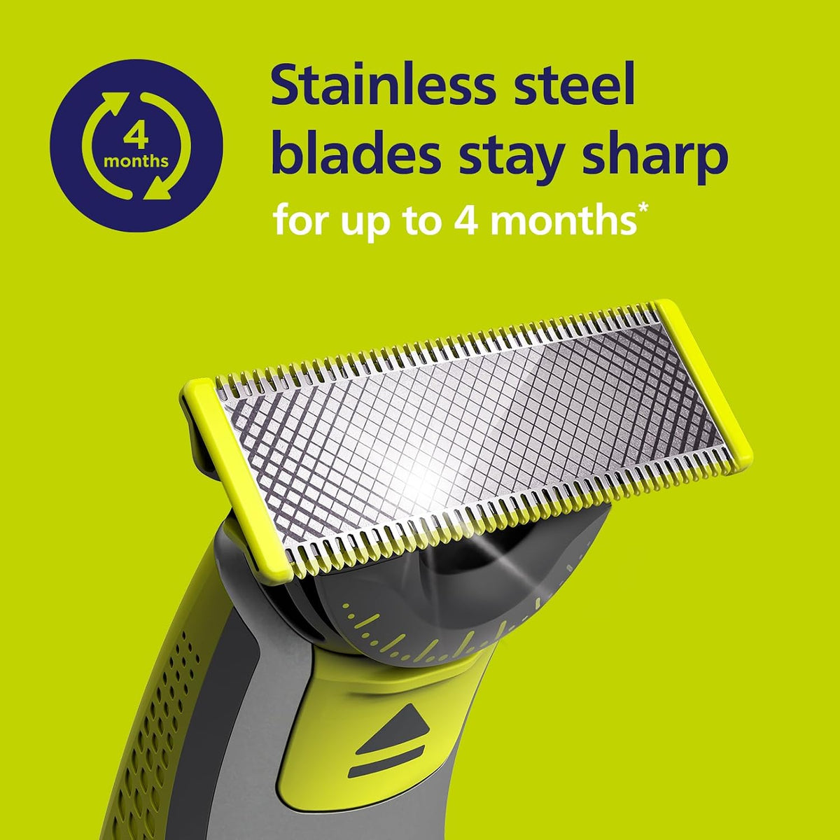 Philips OneBlade Original 360 Blade Heads, Compatible with all OneBlade and Pro Electric Shaver & Trimmers, Original from Philips, 3x One Blade, 12-Month Supply (QP430/60)