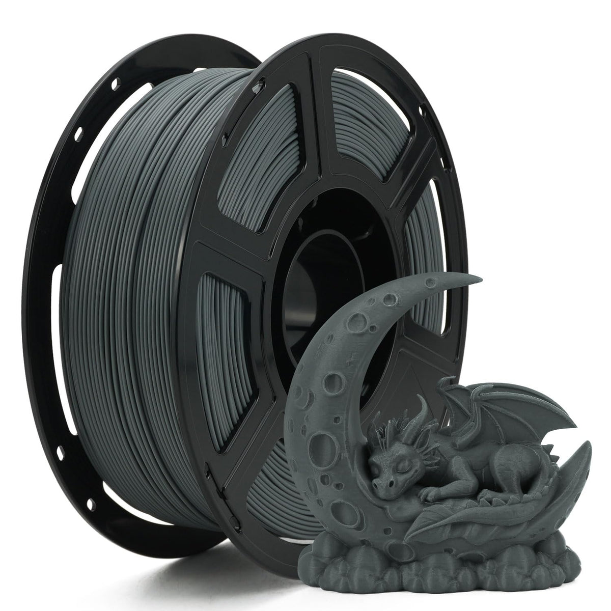 FLASHFORGE 3D Printer Filament, PLA PRO Filament 1.75mm, 1KG Spool (2.2lbs), Dimensional Accuracy +/- 0.02mm for FDM 3D Printers, Better Tenacity & No Knotting (White)