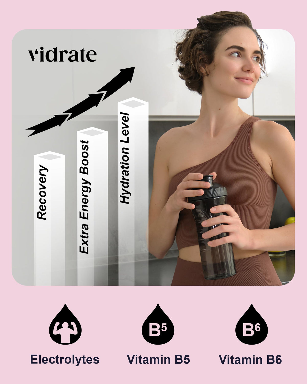 Vidrate Electrolytes Powder, Mixed Berry Variety Pack, 30 Sachets