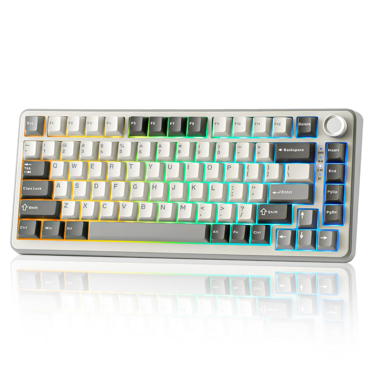 YUNZII B75 PRO 75% Wireless Mechanical Keyboard (Black Heart,Cocoa Switch)