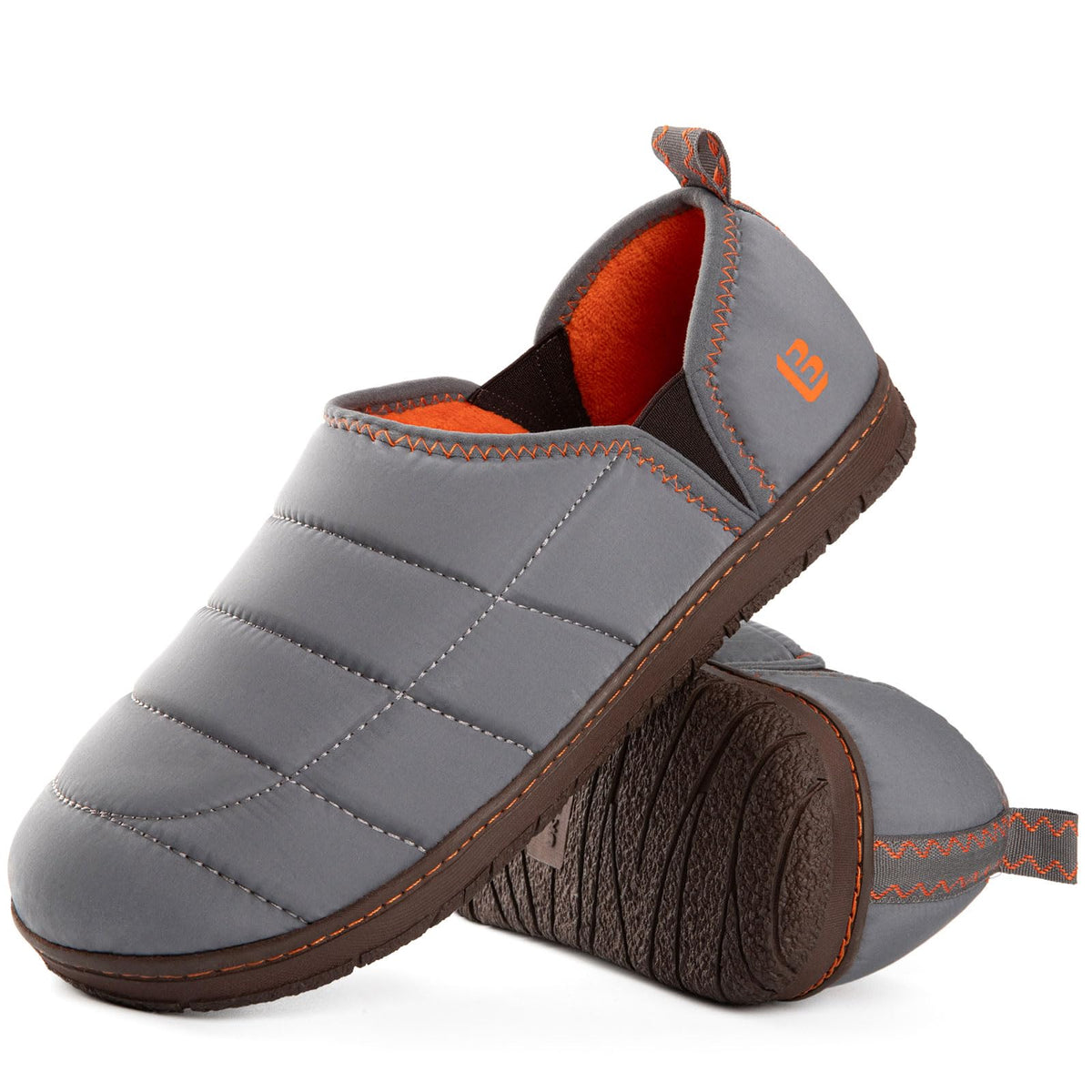 LongBay Mens Indoor Outdoor Slippers Memory Foam House Camping Shoes Gift