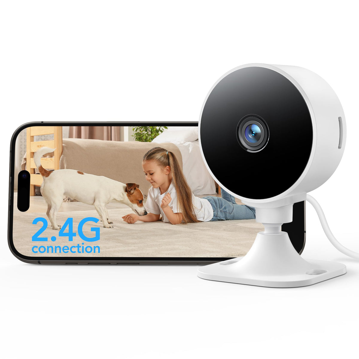 GNCC GC3 2-Pack Indoor Security Camera, 1080P CCTV Cameras for Home/Pet