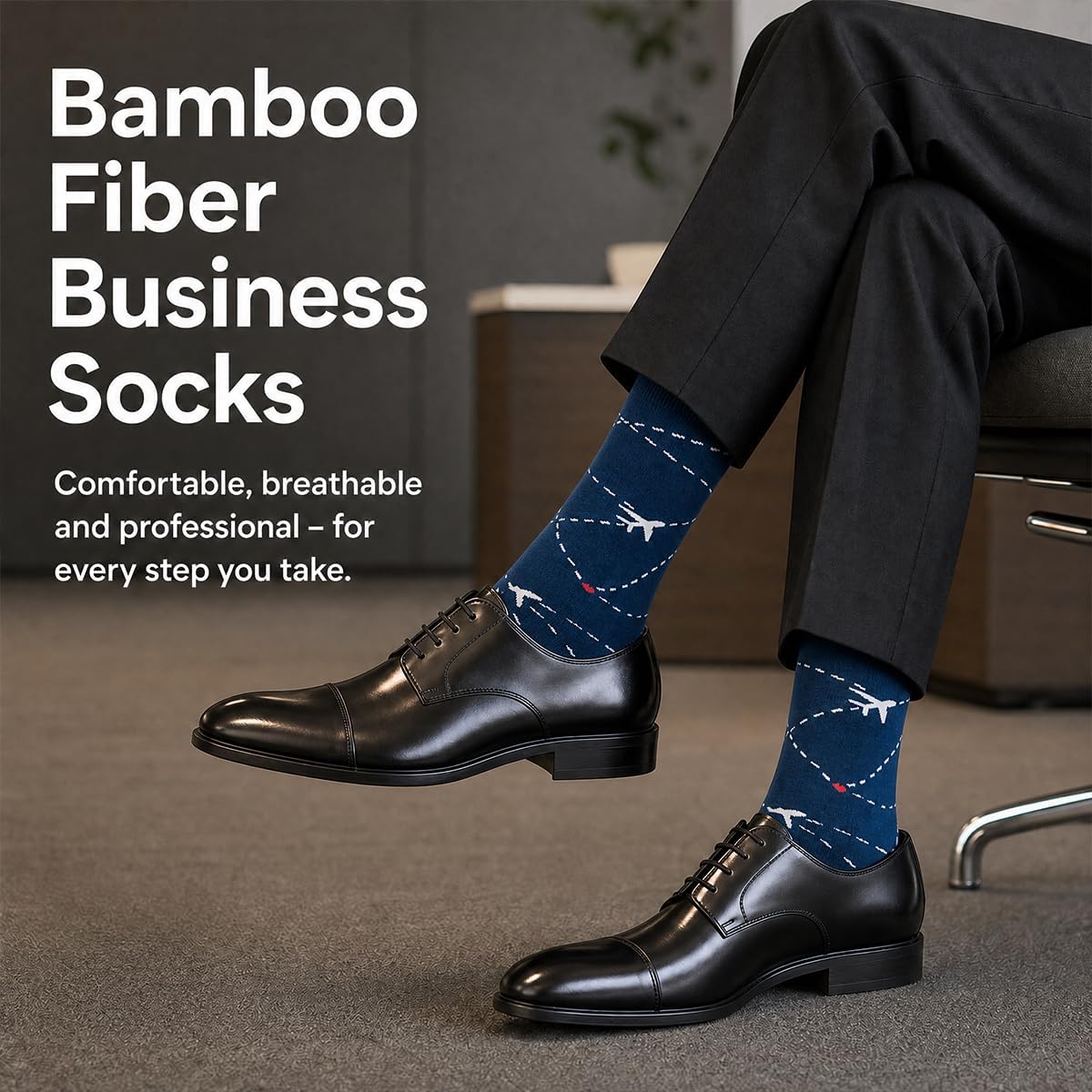 WeciBor Men's Bamboo Seamless Socks 6/12 Pack
