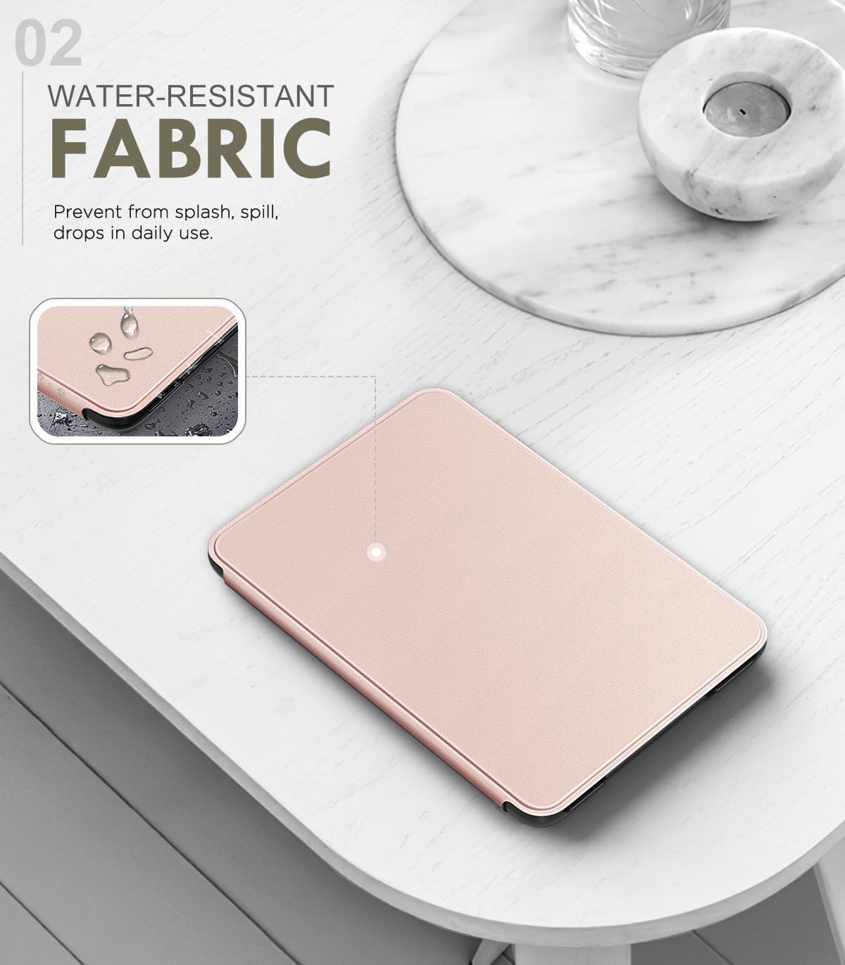 MoKo Case for 6" Amazon Kindle Basic 11th Gen 2024/2022, Matcha