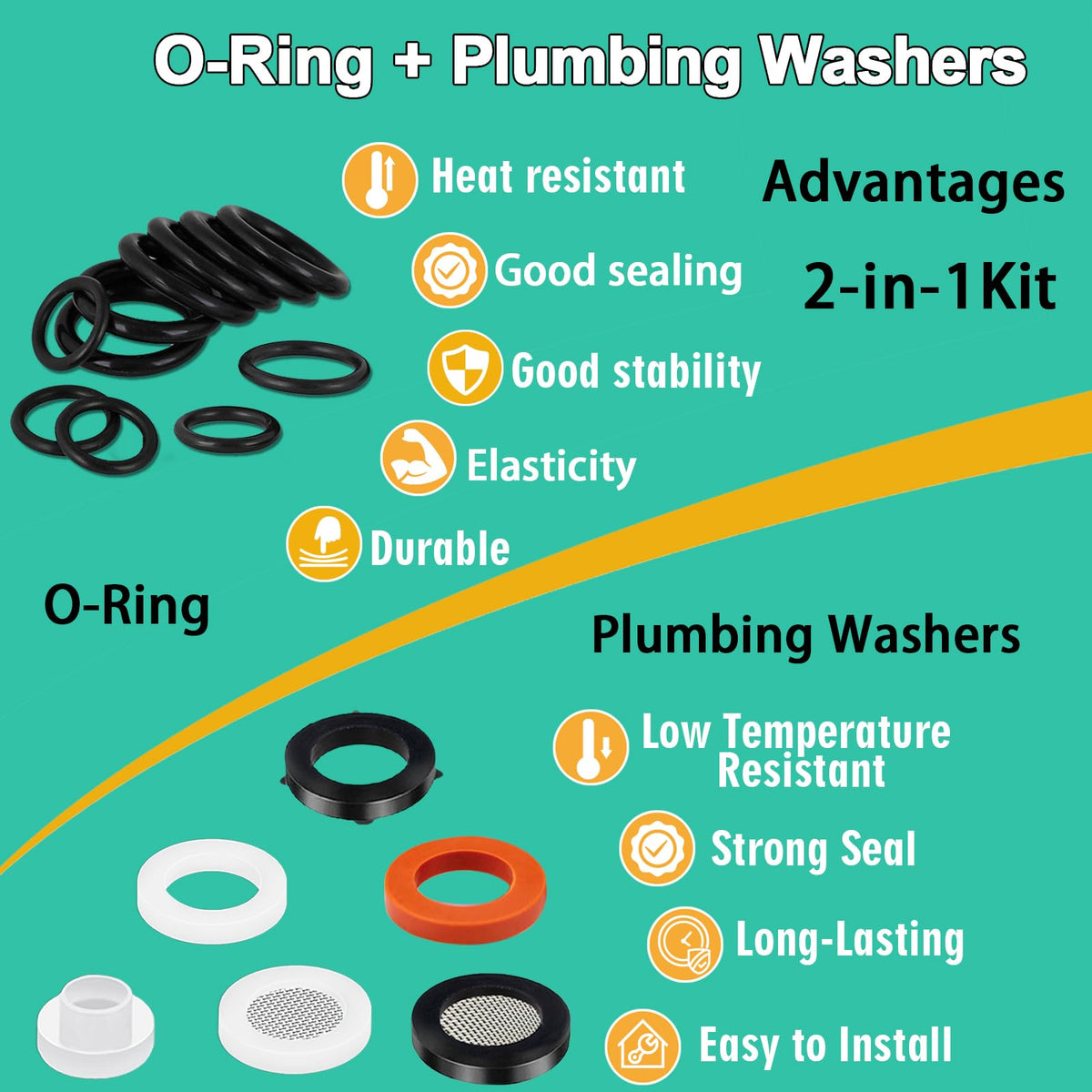 XBVV 20 Sizes O Rings O Rings Rubber Assorted Seal Kit