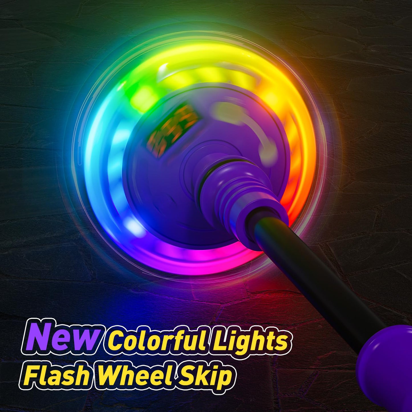 Hot Bee Ankle Skip Ball for Kids with Counter, Timer, Cal Calculator, Girl Birthday Gifts for Age 5 6 7 8 9 10+, Rechargeable Foldable Sports Toy Skip it Toy for Kids Xmas Present
