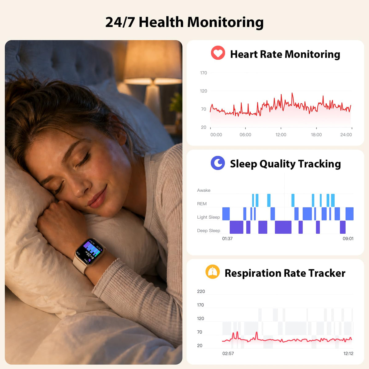 Cillso Smart Watch, Alexa Built-in, 1.83" Bluetooth Calling Fitness Watch