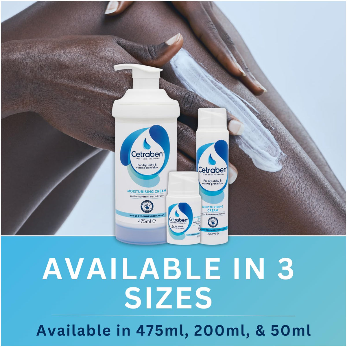 Cetraben Moisturising Cream for Dry, Sensitive & Eczema-Prone Skin, 475ml