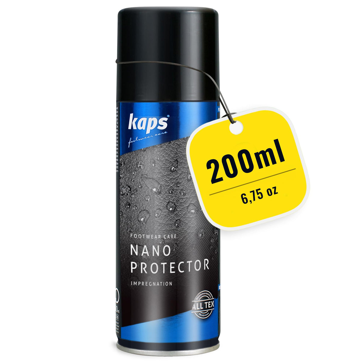 KAPS Nano Protector Waterproofing Spray for Suede, Leather, Nubuck, Textiles and TEX Materials, Moisture and Dirt Repellent - New Fast Drying Formula