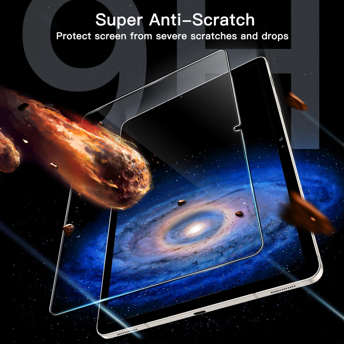 JETech Screen Protector for Galaxy Tab S10 Lite/S10 FE/S9 FE/S9, 2-Pack