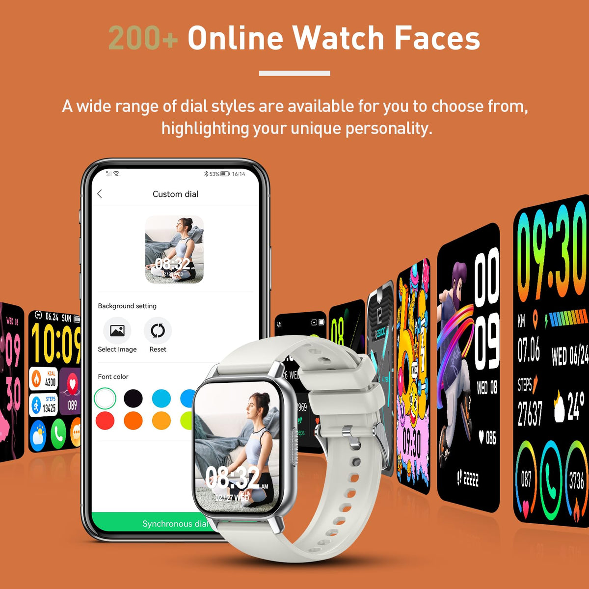 Cillso Smart Watch, Alexa Built-in, 1.83" Bluetooth Calling Fitness Watch