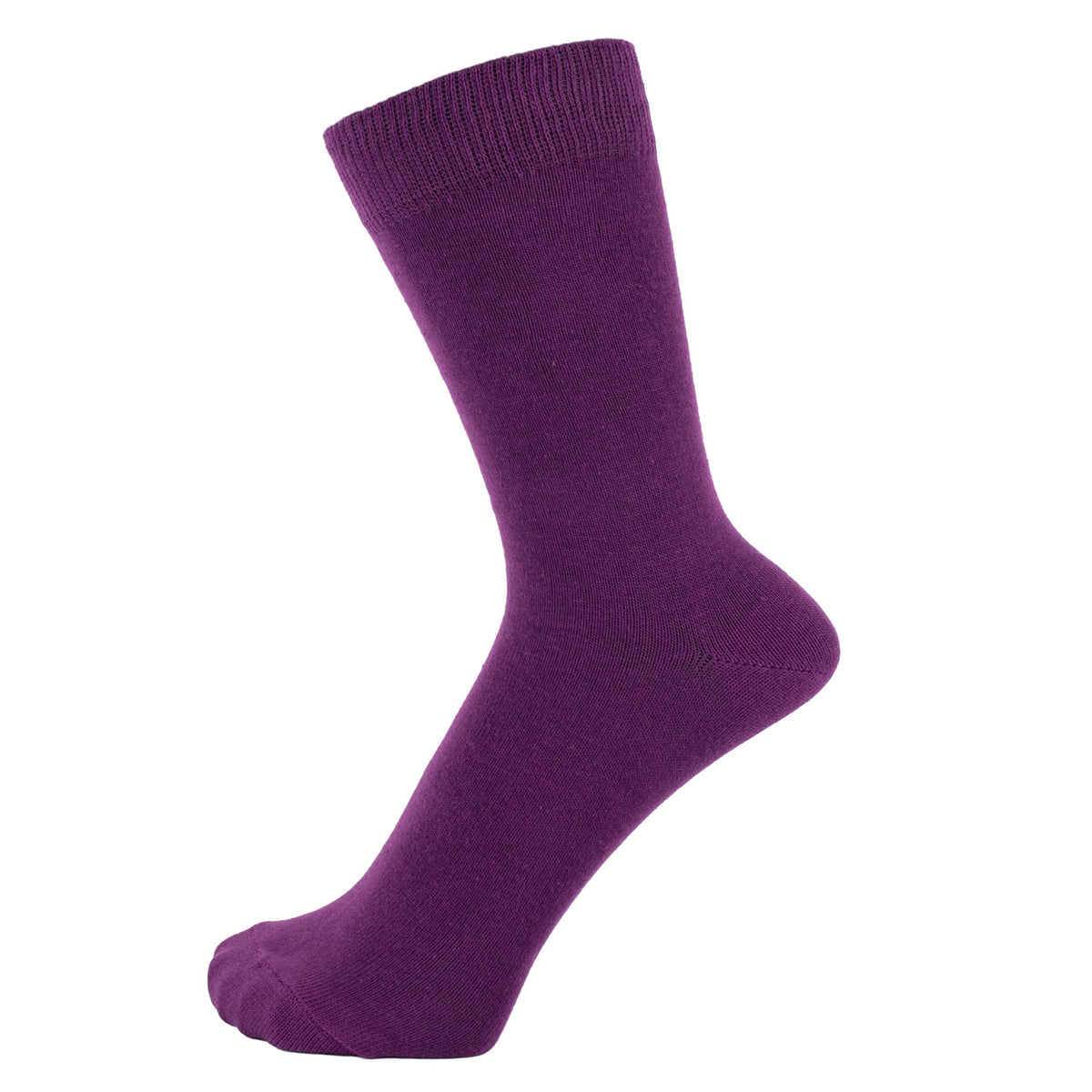 ZAKIRA Combed Cotton Dress Socks, Crew Socks