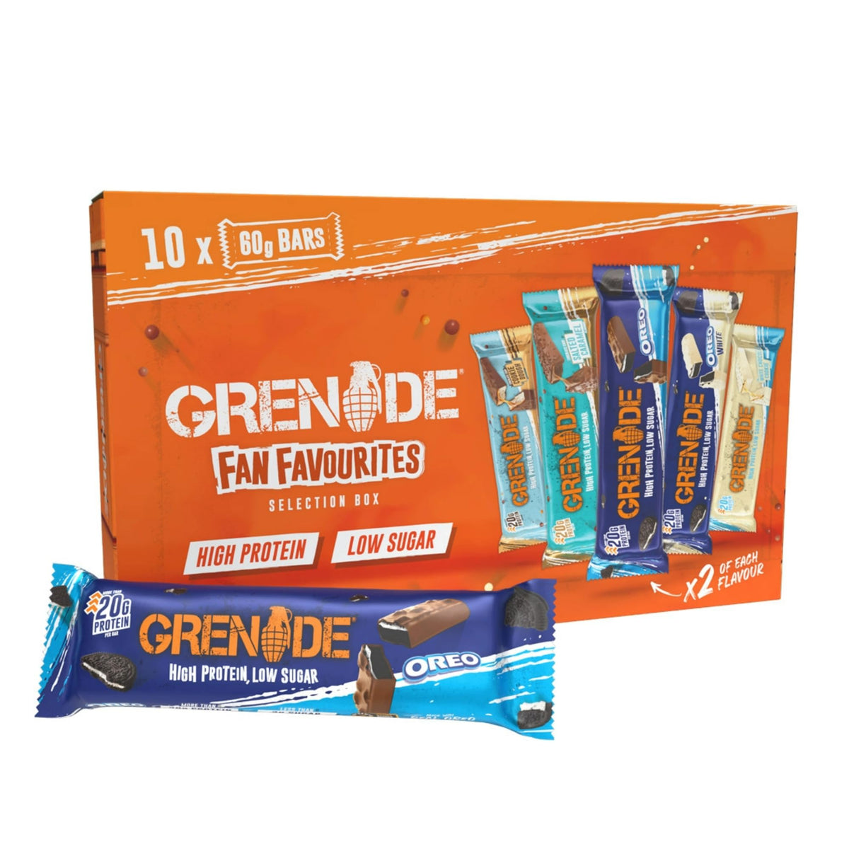 Grenade Chocolate Chip Salted Caramel Protein Bars, 12 x 60 g