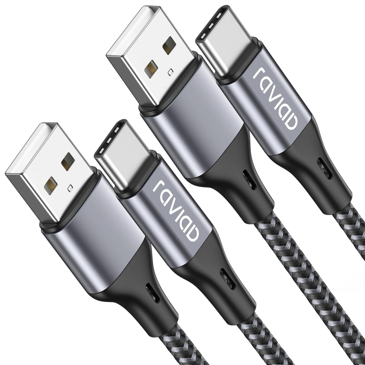 RAVIAD USB C Charger Cable [0.3M+1M+2M 3Pack]USB to USB C Cable Fast Charge