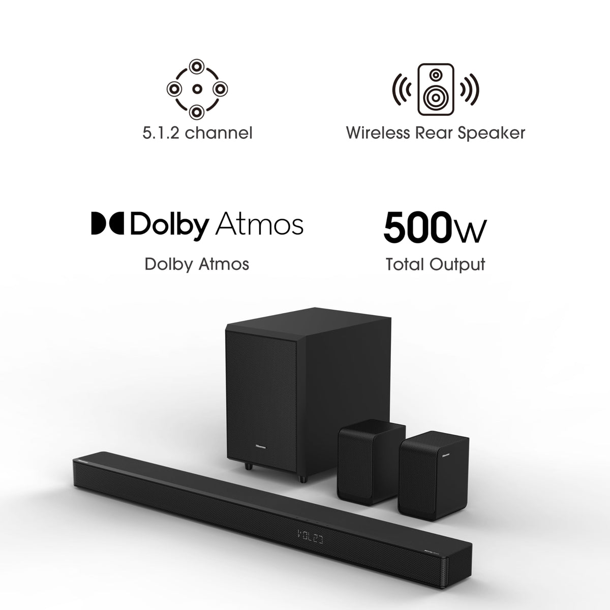 Hisense HS2000 2.1 CH All-In-One Soundbar for TV