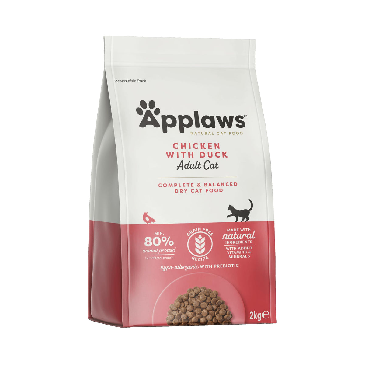 Applaws Complete and Grain Free Dry Kitten Food, Kitten Chicken for all Cats, 2 kg Bag (Pack of 3)