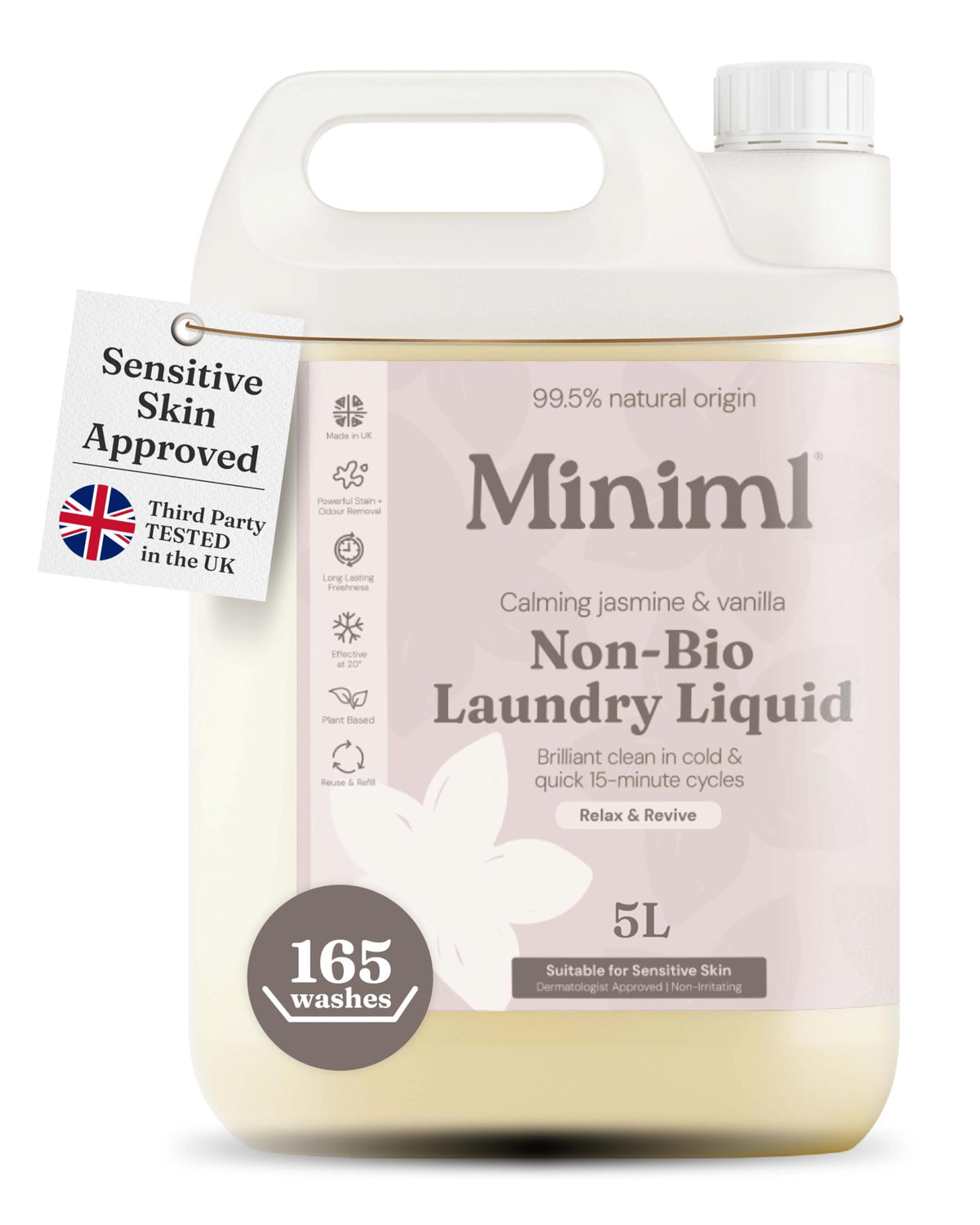 Miniml Eco Laundry Liquid Washing Detergent 5L Refill – Fresh Linen