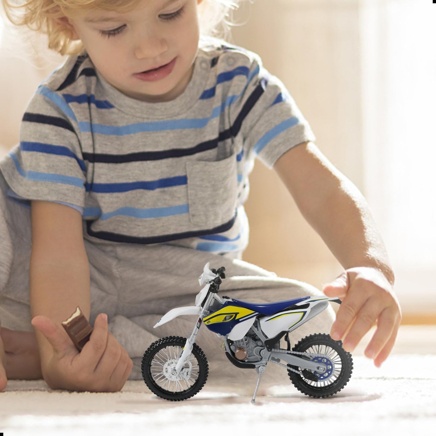 1:12 Scale Dirt Bike compatible for Kawasaki KX450F Motorcycle Model Mini Supercross Motorcross Moto Model Collection or Gift for Adult Kid Boy (Green)