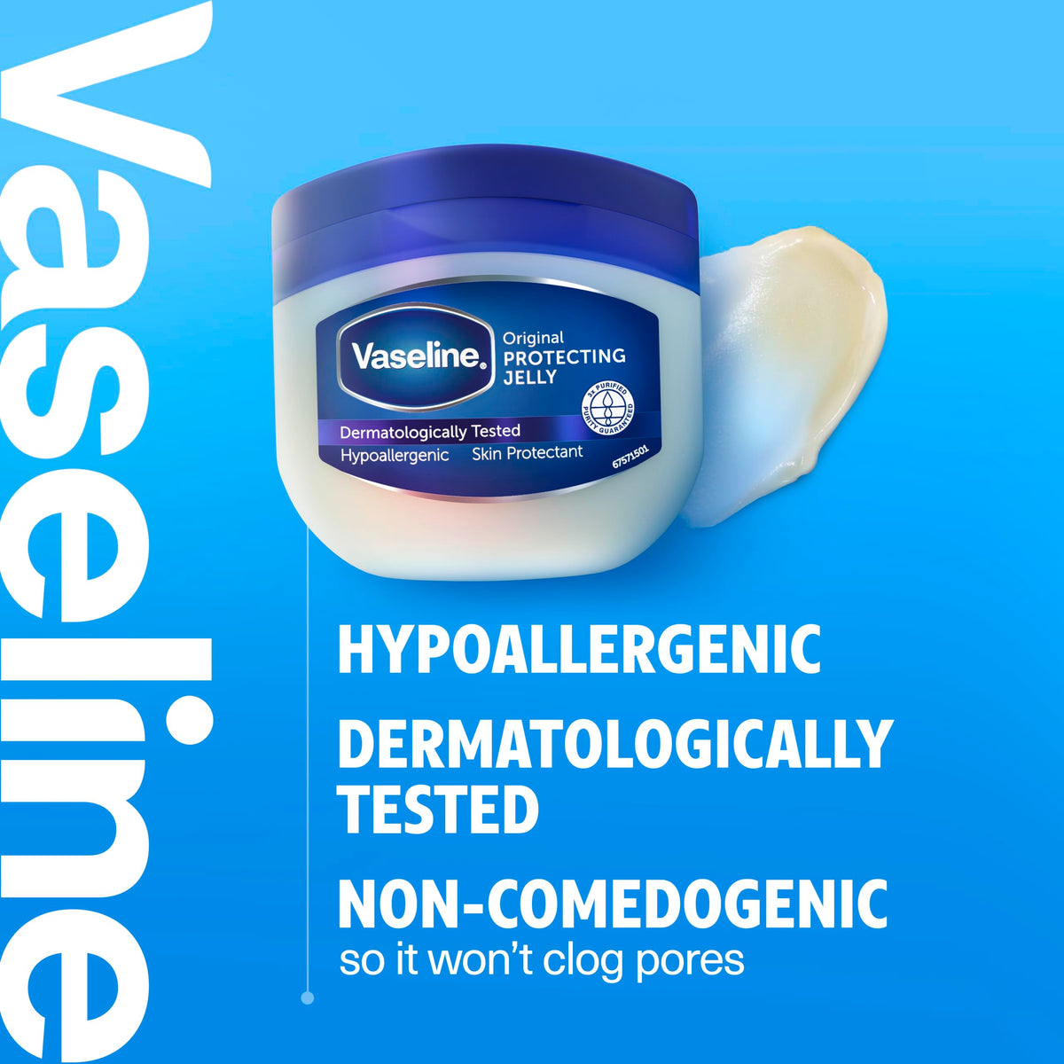Vaseline Original Pure Petroleum Jelly, 50ml, 100746803 (Pack of 2)