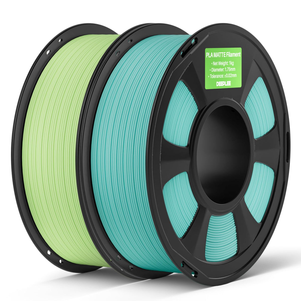 DEEPLEE Matte PLA Filament 1.75mm Matte Black 1kg(Plastic Spool)