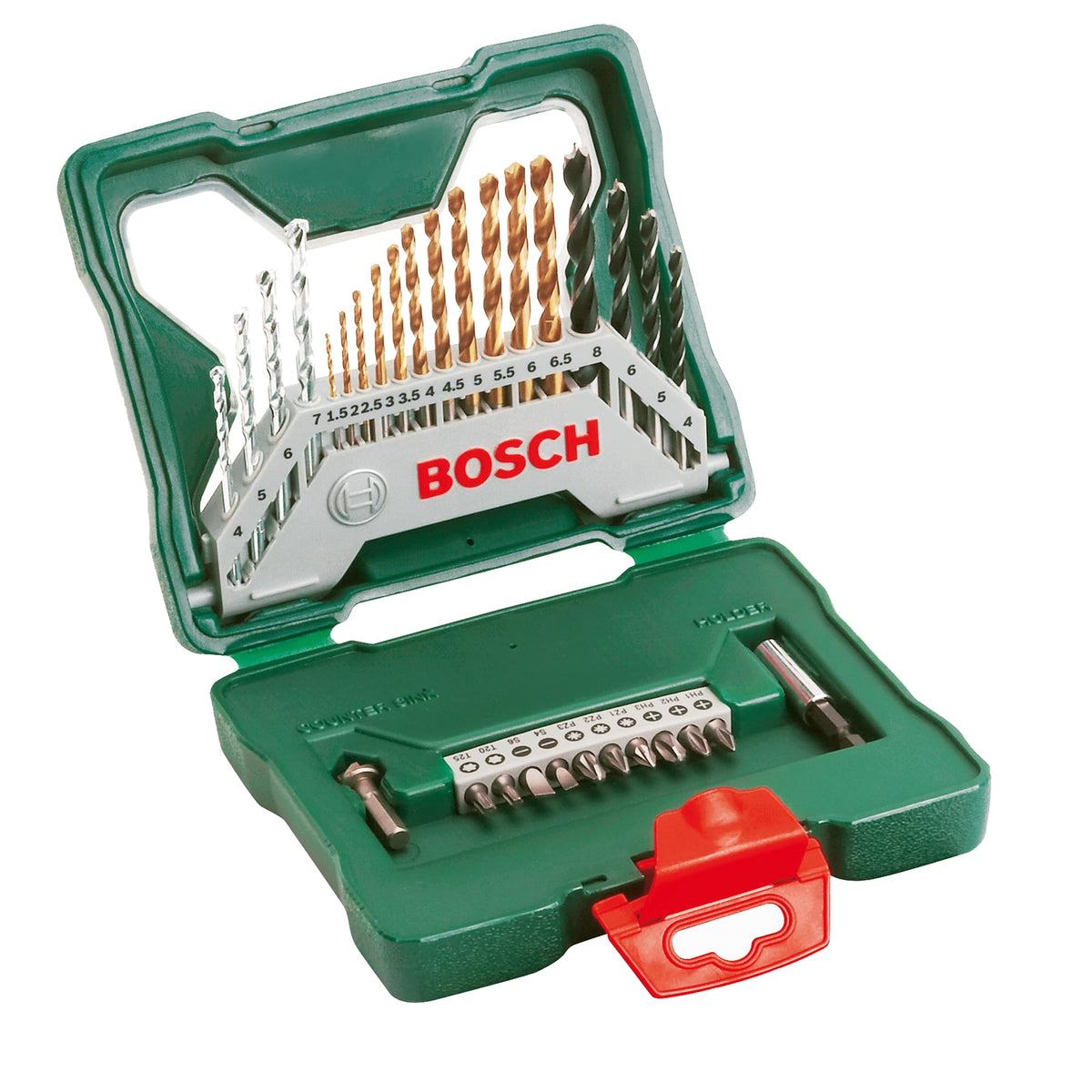 Bosch 34pc. X-Line Drill and Screwdriver Bit Set (for Wood, Masonary and Metal, Accessories Drill and Screwdriver)