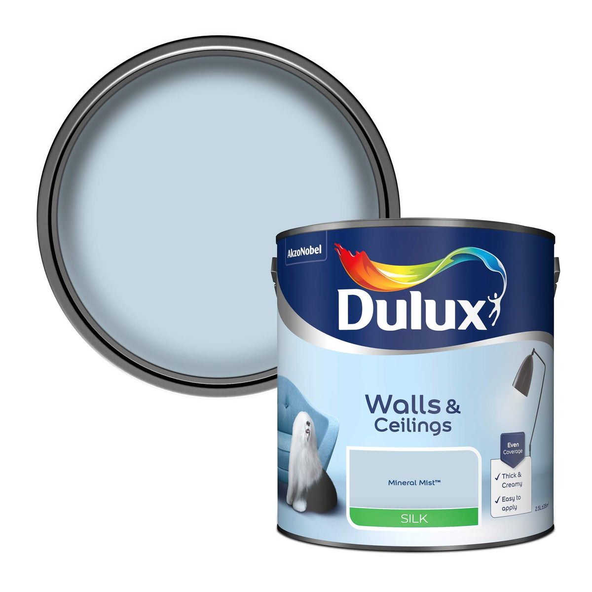 Dulux Tester Paint, White Mist, 30 ml (Pack of 1)