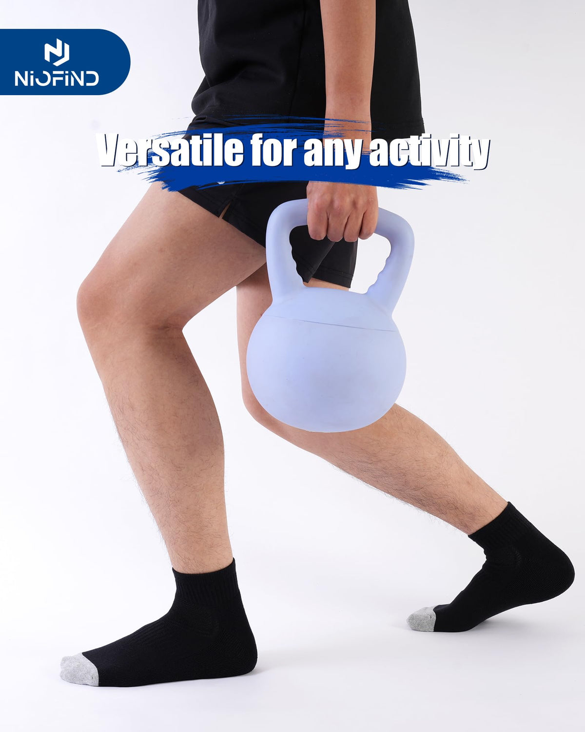 Niofind Quarter Sports Socks for Men & Women, Cotton and Cushioned