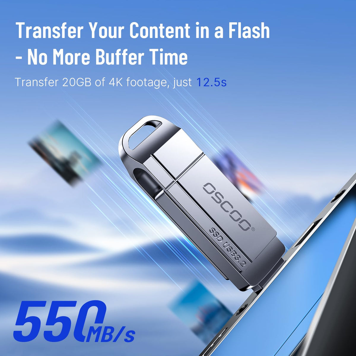 32GB USB Flash Drive, USB 3.1 Gen 1 Dual USB-C & USB-A Memory Stick, Portable Thumb Drive for iPhone 16/17/18, Mac, Android Phones, Tablets, Laptops, Mac, Windows – Photo & Video Backup
