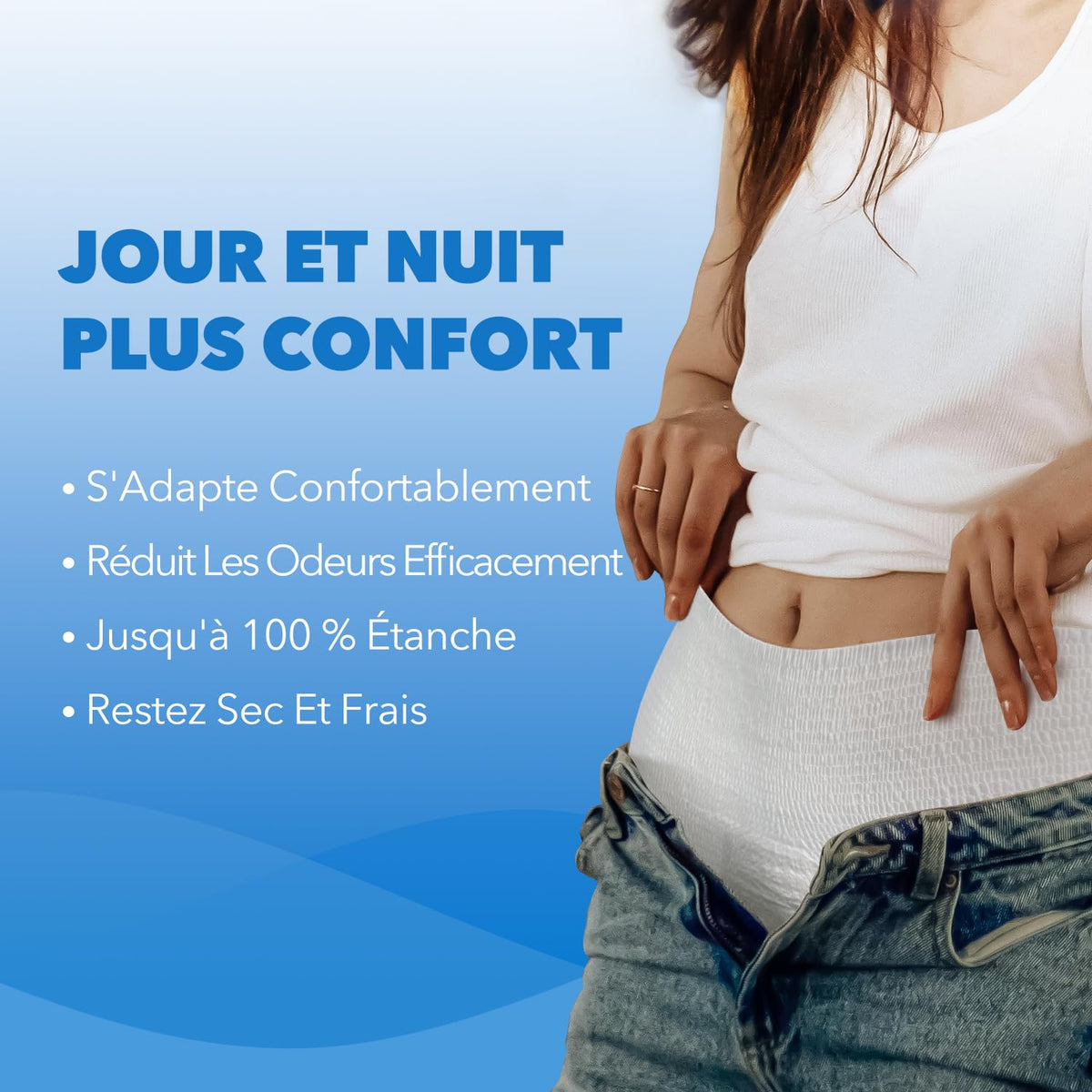 SUNKISS Incontinence Pants for Men and Women, Small/Medium, 64 Count (4×16)