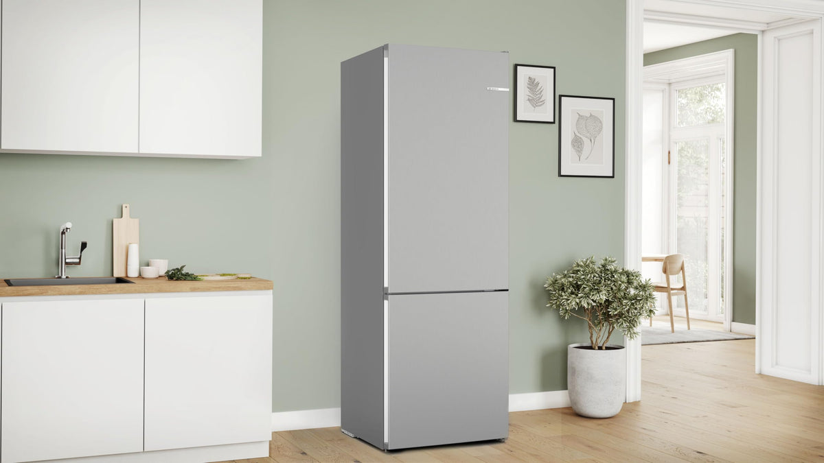 Bosch Series 2 KGN27NLEAG Fridge Freezer, NoFrost, Stainless Steel