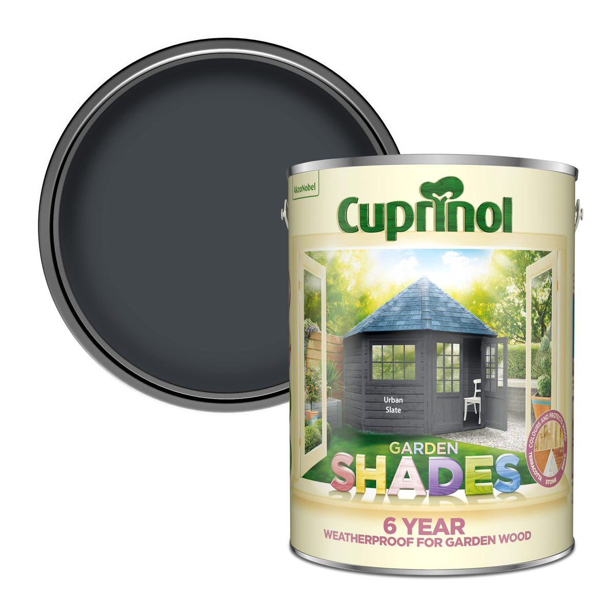 Cuprinol Garden Shades Exterior Woodcare, Country Cream, 1 Litre