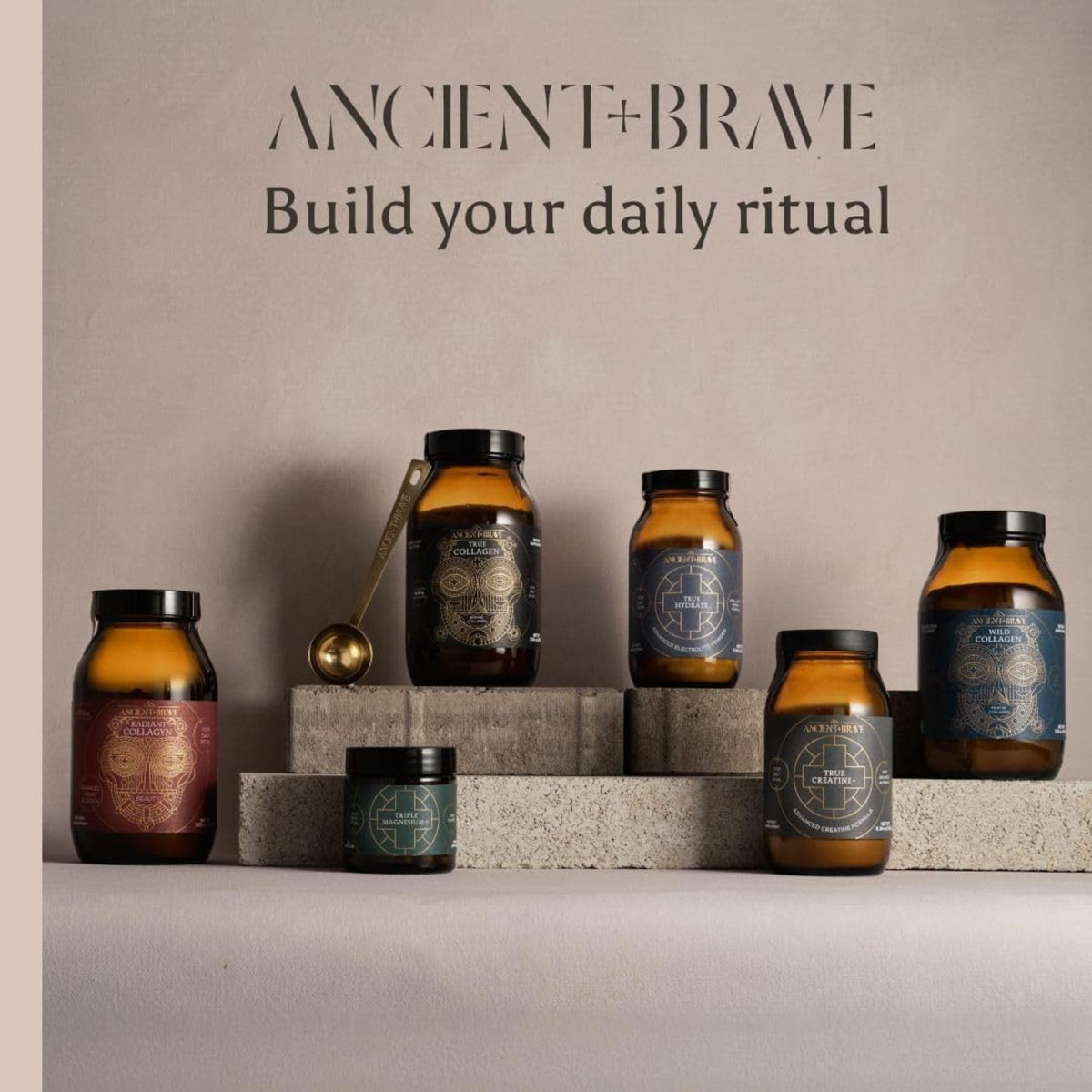 Ancient + Brave True Collagen Powder 200g | 40 Servings | Bovine Collagen