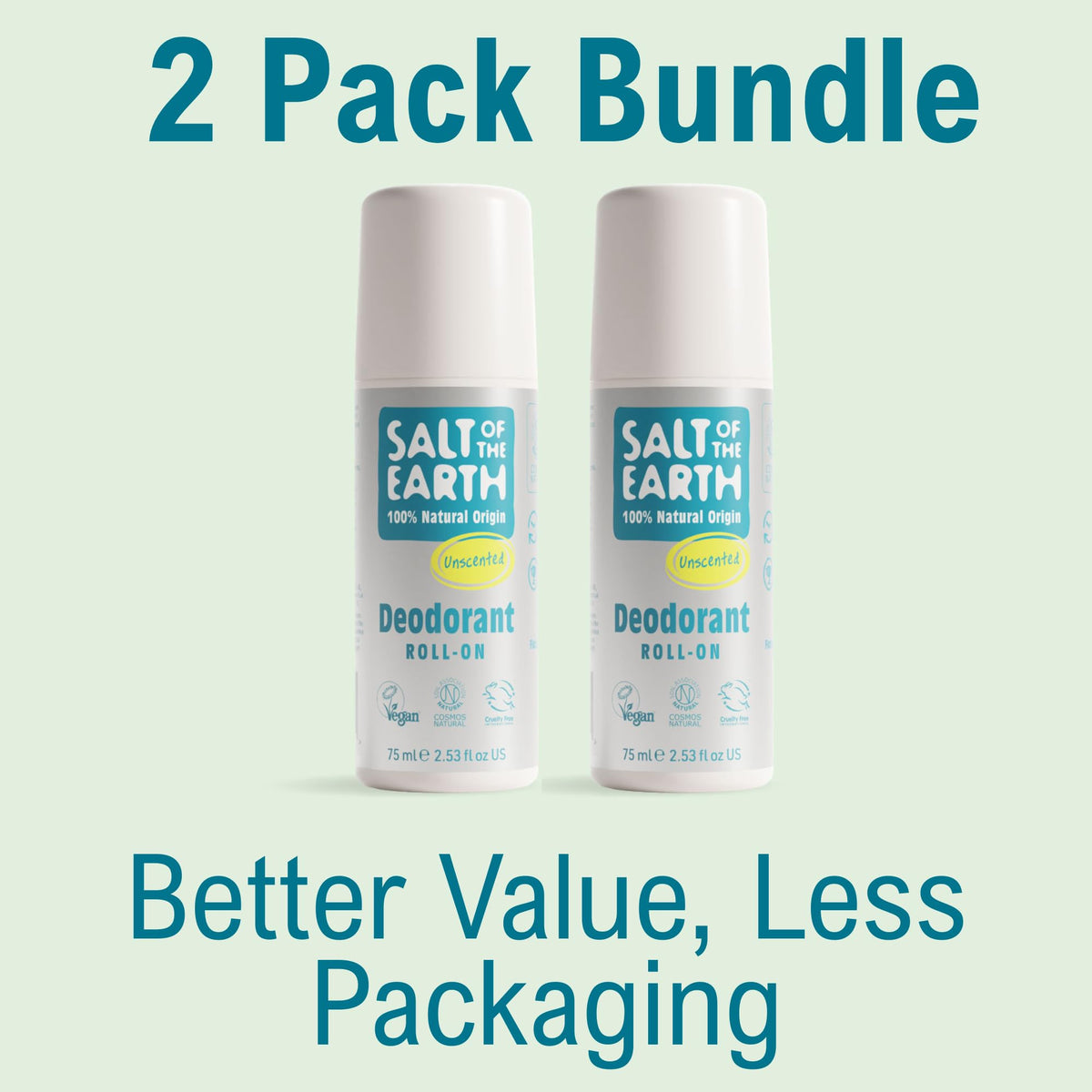 Salt of the Earth Natural Deodorant Roll On - Lavender & Vanilla - 75ml