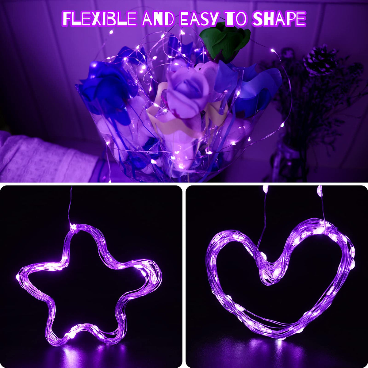 cshare Halloween Decoration Lights,Orange Fairy Lights, 3m 9.8ft 30 LED Halloween Decor String Lights Micro Silver Wire Battery Operated for Autumn Door Window Party Fall Decor.