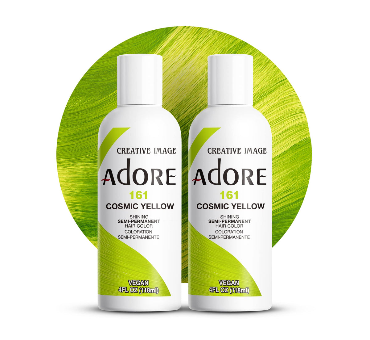 Adore Shining Semi Permanent Hair Colour 121 Jet Black – Vibrant Black Hair Dye, Vegan & Cruelty-Free, Ammonia, Peroxide & Alcohol Free