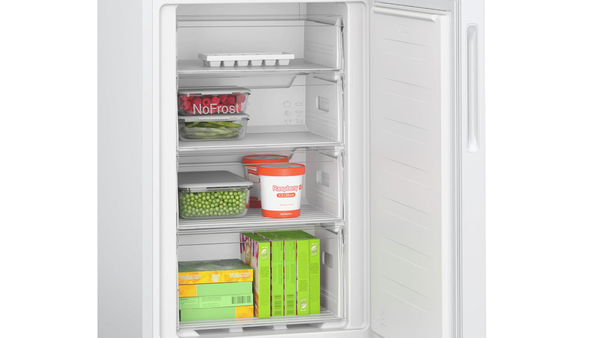 Bosch Series 2 KGN27NLEAG Fridge Freezer, NoFrost, Stainless Steel