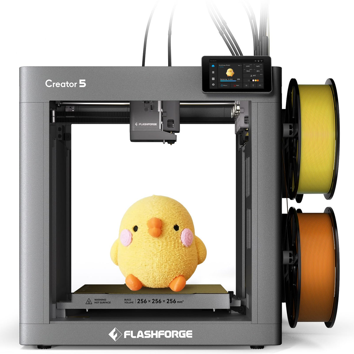 Flashforge Adventurer 5X 3D Printer with Multi-Color Printing,Customize with IFS,AD5X Multi-Material/Full-auto leveling 3D Printer,Max Speed: 600mm/s,Auto 4kg Filament Refill,Compact Integrated Design