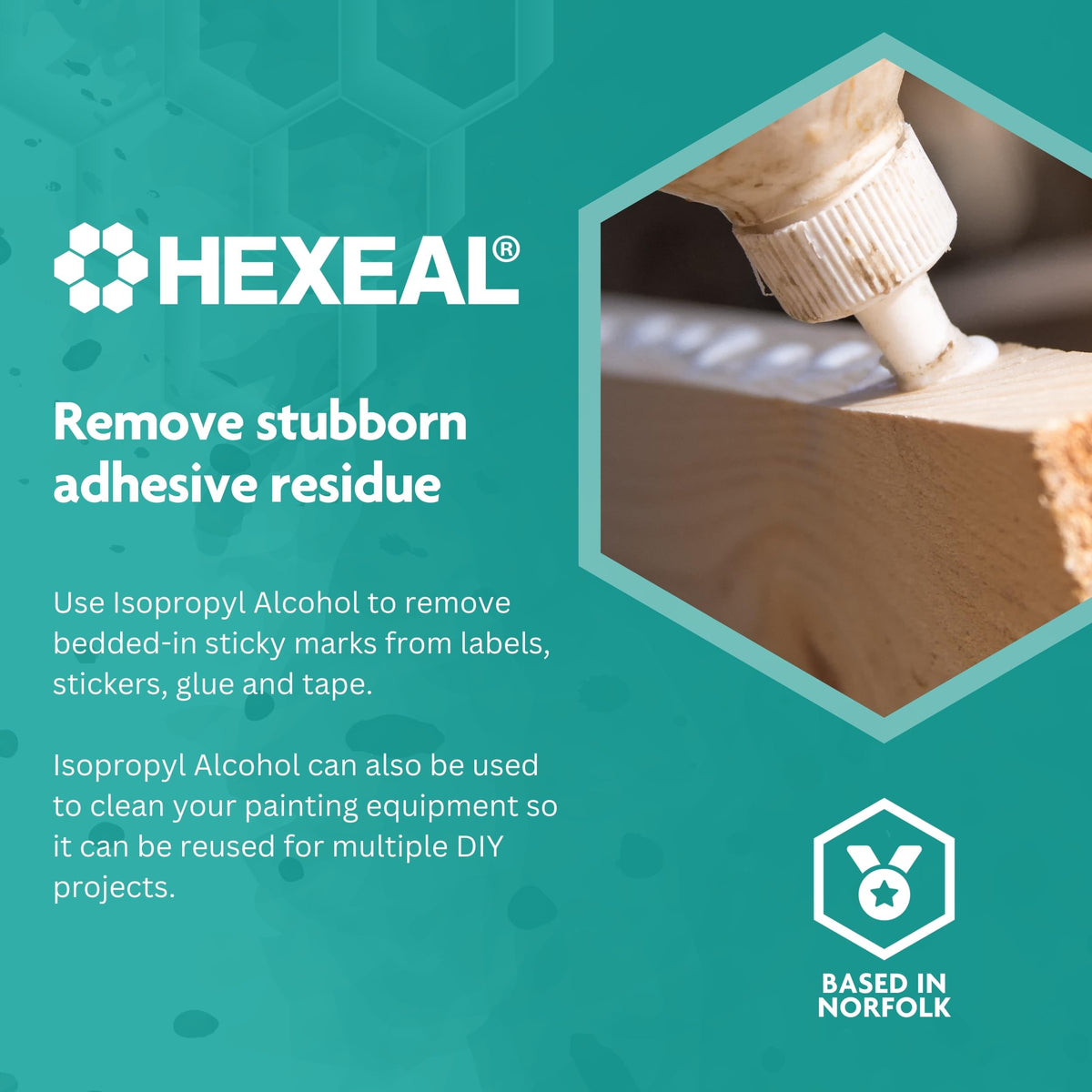 Hexeal 99.9% Isopropyl Alcohol 500ml – IPA for Sanitising & Cleaning