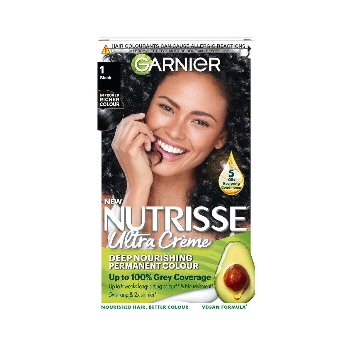 Garnier Nutrisse Ultra Color Permanent Hair Dye, 4.15 Iced Coffee Brown